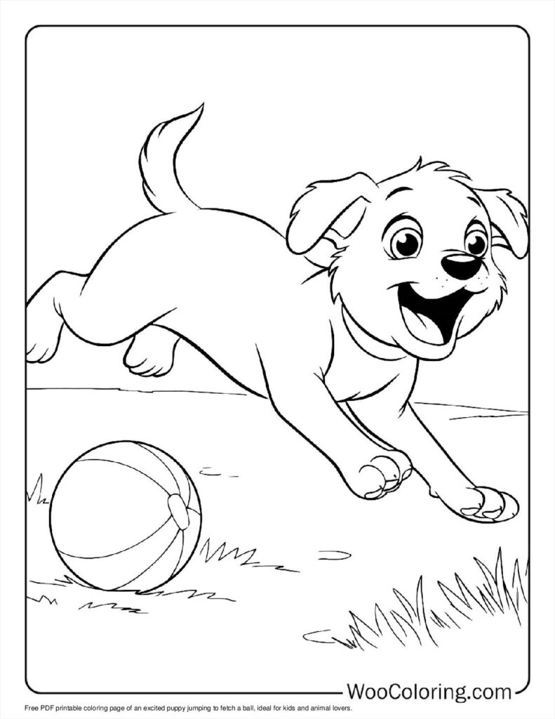 100  Puppy coloring pages  Free PDF To Print  - 52