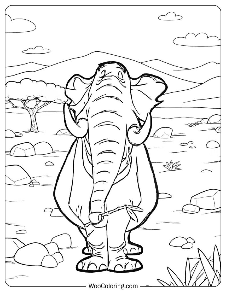 Colonel Hathi from the Jungle Book Leading the Elephant Patrol