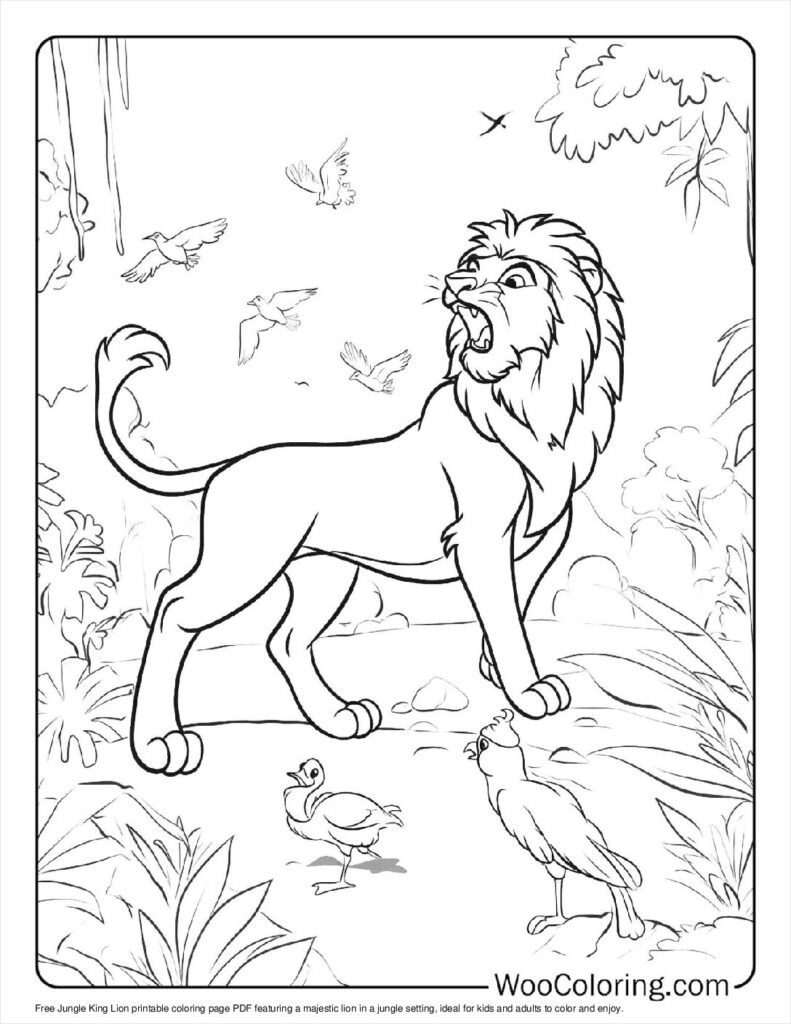 100 Lion coloring pages Free PDF To Print - 70