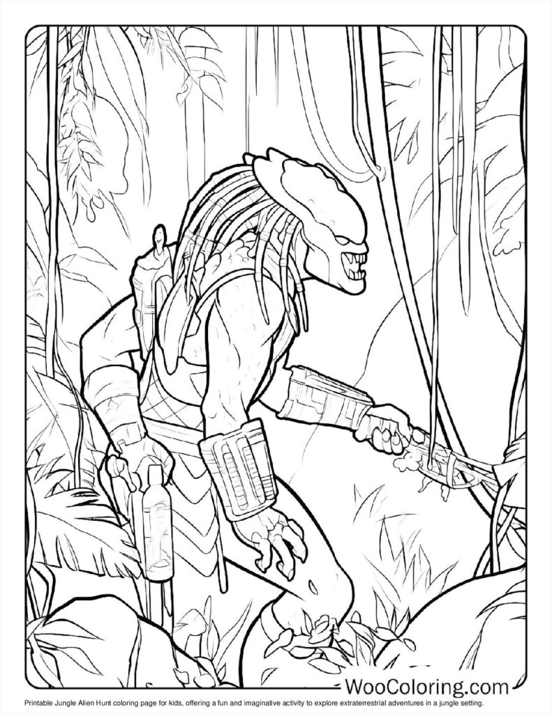 100  Alien coloring pages  Free PDF To Print  - 88