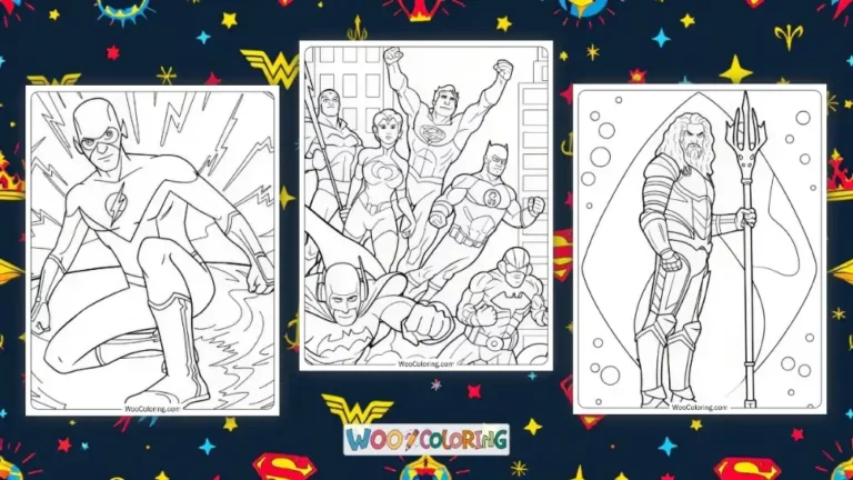 Justice League Coloring Pages Design Image