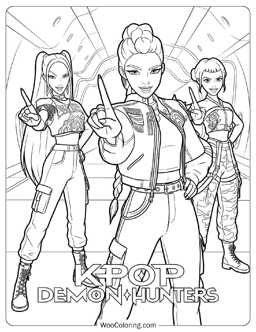 90+ KPop Demon Hunters Coloring Pages (Free Printable PDFs)