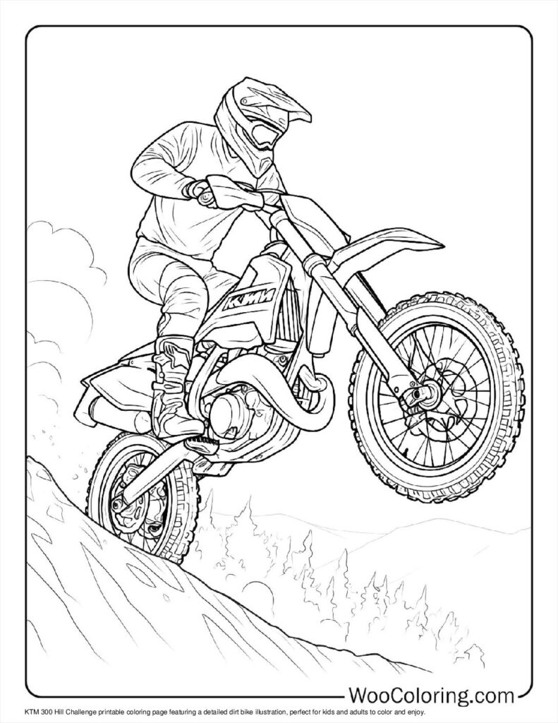 100  Dirt Bike coloring pages  Free PDF To Print  - 84