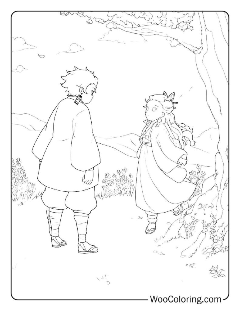 100  Demon Slayer coloring pages  Free PDF To Print  - 54