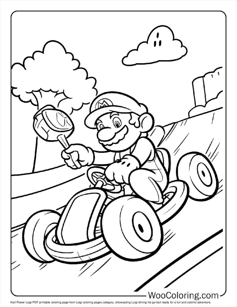 100  Luigi coloring pages  Free PDF To Print  - 12