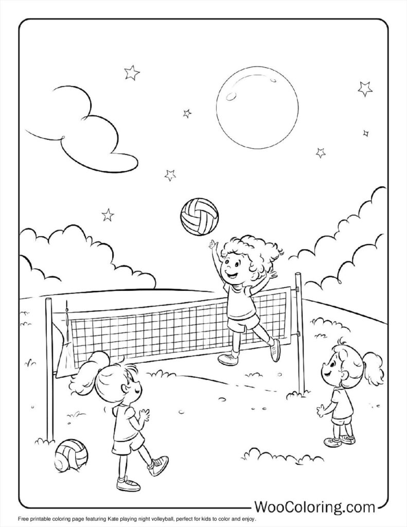 100  Volleyball coloring pages  Free PDF To Print  - 7