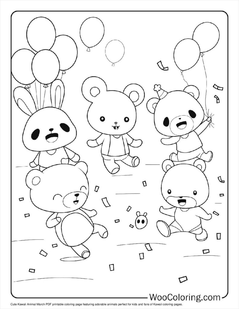 100  Kawaii coloring pages  Free PDF To Print  - 3