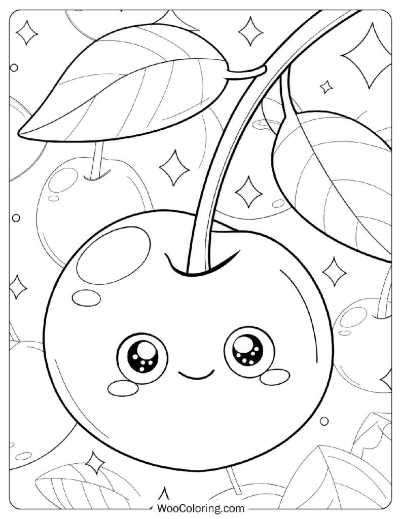 Fresh fruits coloring page Stock Vector Images - Alamy, image size:791x1024