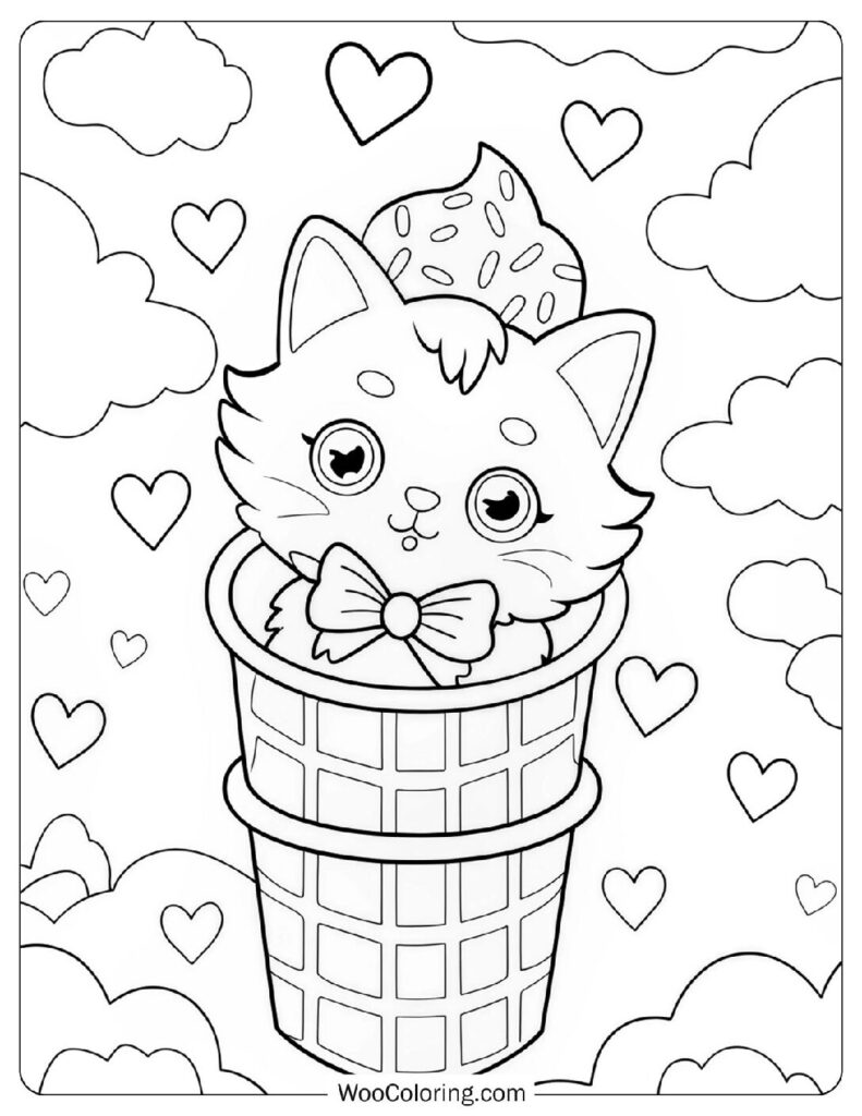 40 Ice Cream Coloring Pages  Free PDF To Print  - 93