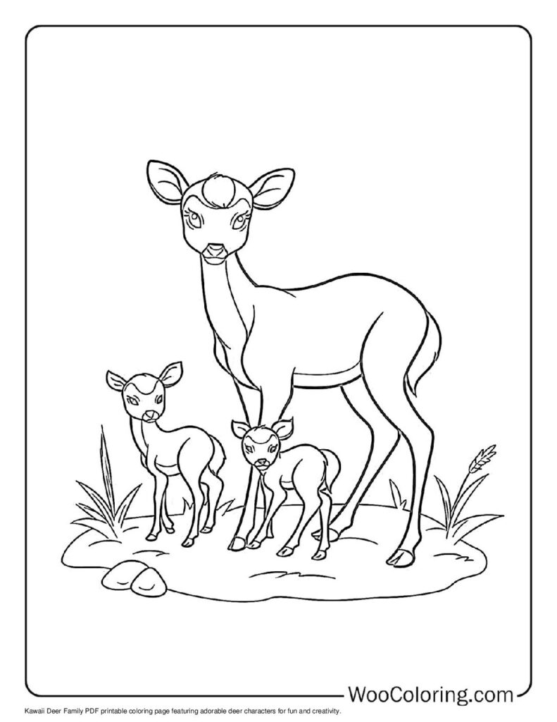 100  Deer coloring pages  Free PDF To Print  - 18