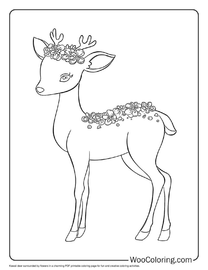 100  Deer coloring pages  Free PDF To Print  - 36