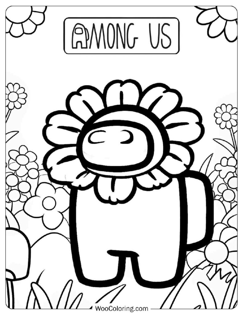 Flower head crewmate