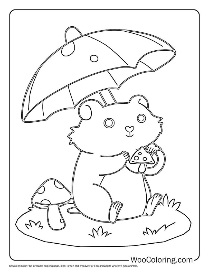 100  Hamster coloring pages  Free PDF To Print  - 17