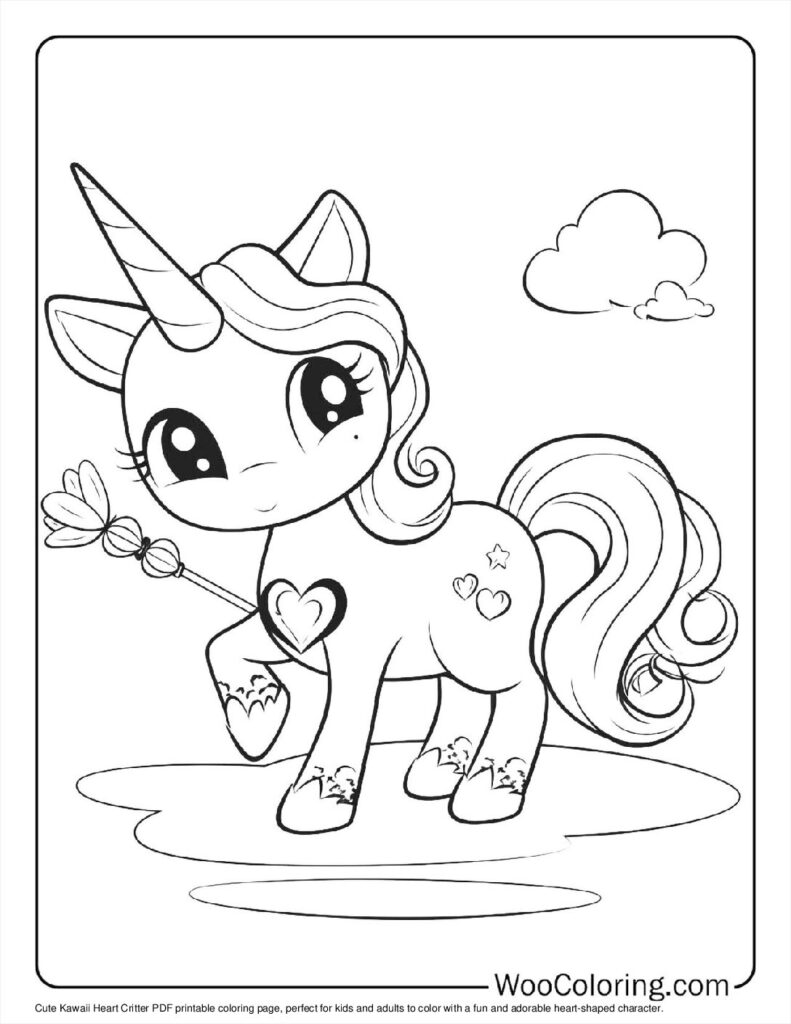 100  Unicorn Cat coloring pages  Free PDF To Print  - 11
