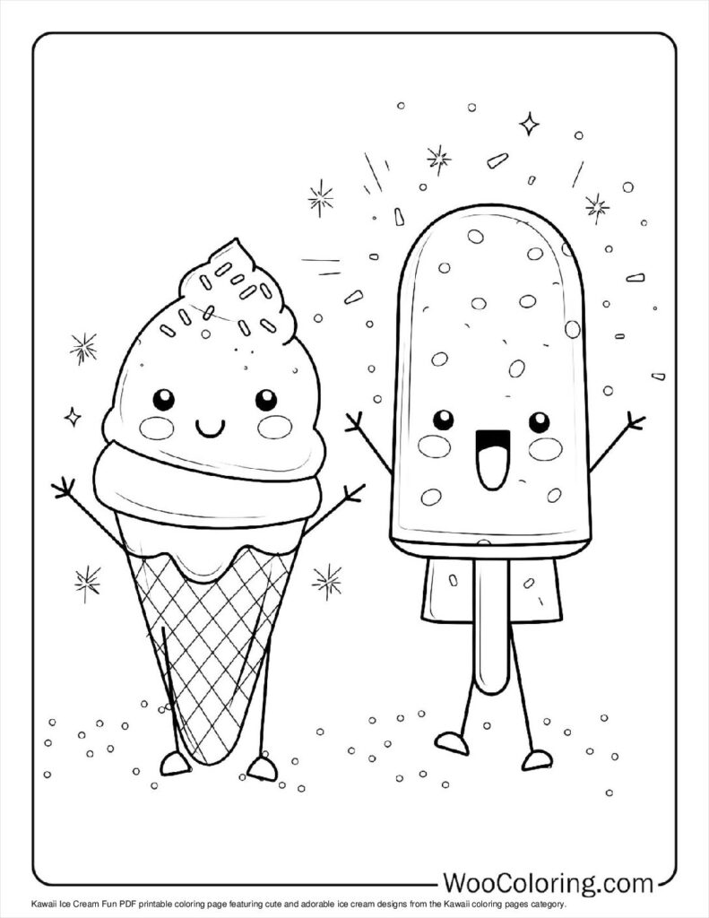 100  Kawaii coloring pages  Free PDF To Print  - 10