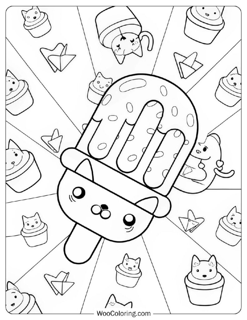 40 Ice Cream Coloring Pages  Free PDF To Print  - 79