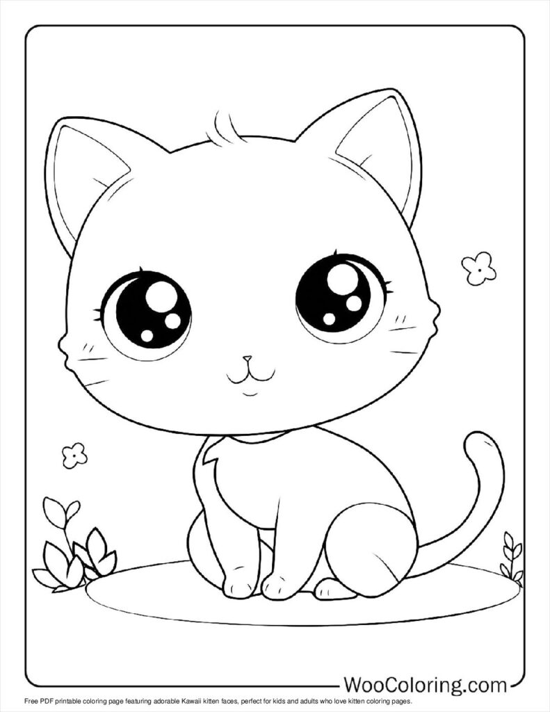 100  Kitten coloring pages  Free PDF To Print  - 54