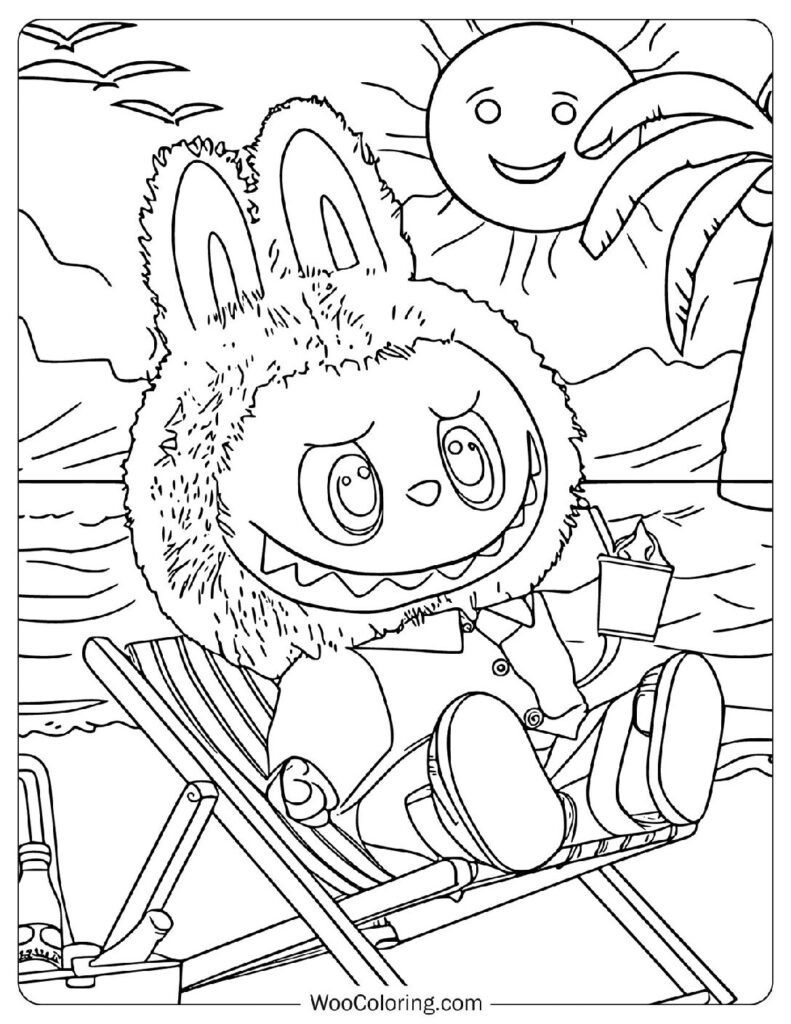 28 Labubu Coloring Pages Free PDF To Print - 92