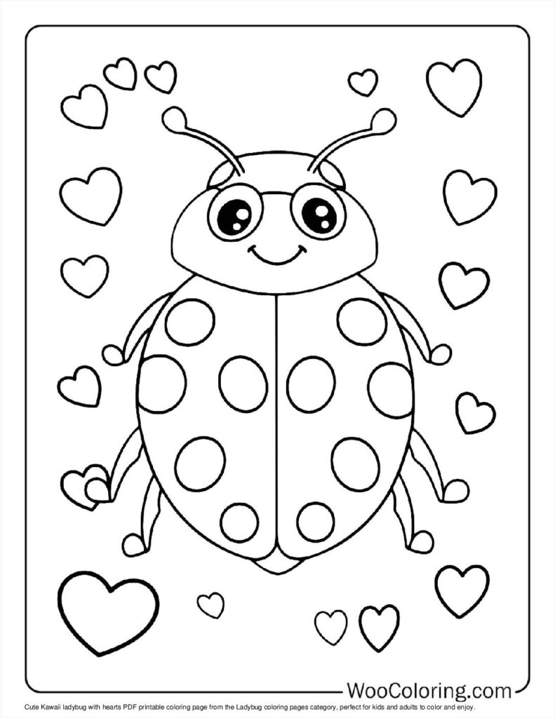 100  Ladybug coloring pages  Free PDF To Print  - 83