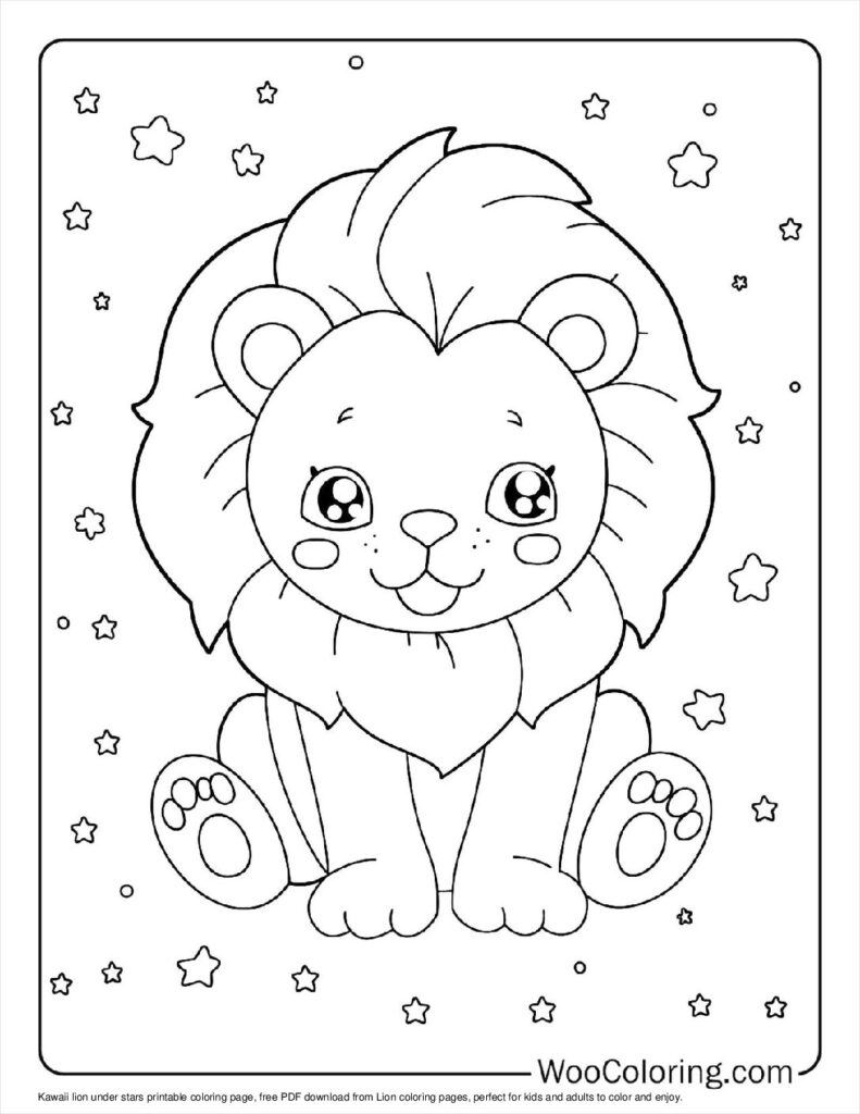 100 Lion coloring pages Free PDF To Print - 35