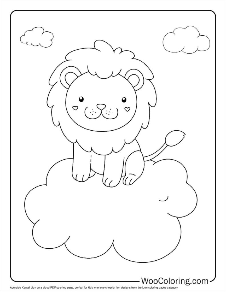 100 Lion coloring pages Free PDF To Print - 42