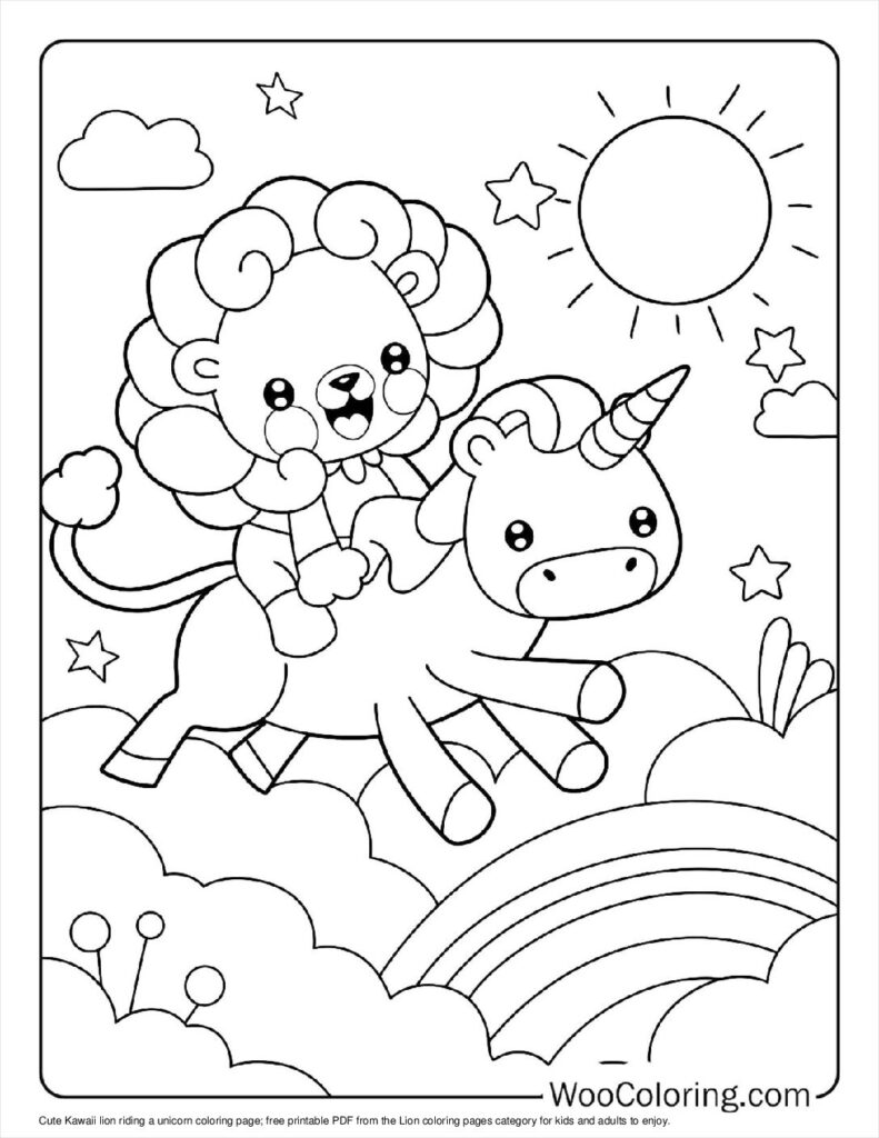 100 Lion coloring pages Free PDF To Print - 92