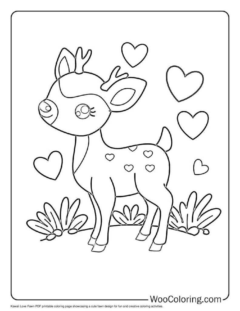 100  Deer coloring pages  Free PDF To Print  - 86