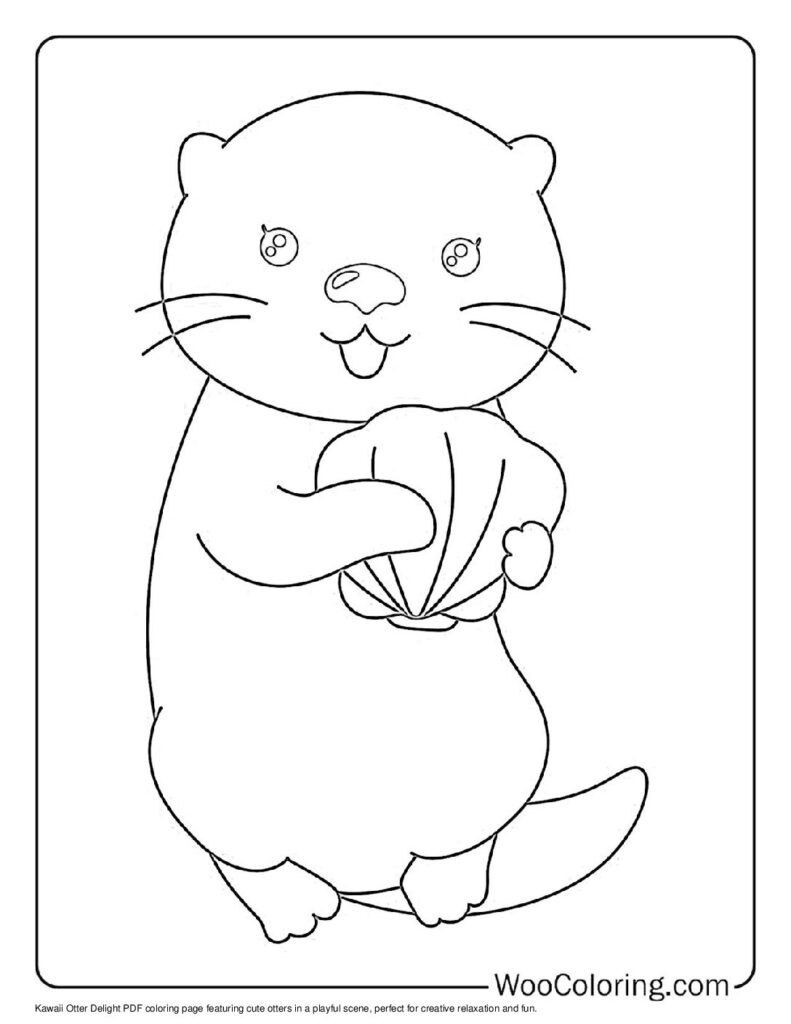 100  Otter coloring pages  Free PDF To Print  - 52