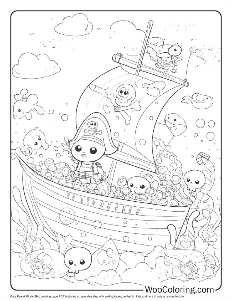 100  Kawaii coloring pages  Free PDF To Print  - 57