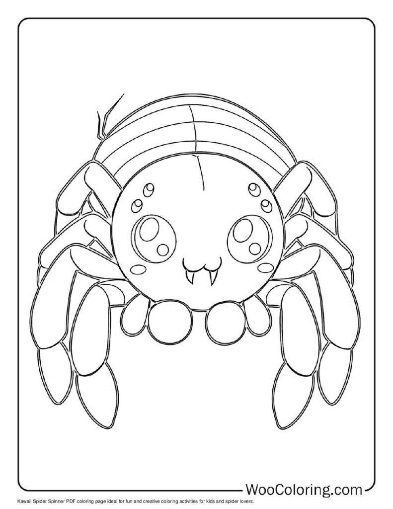 100  Spider coloring pages  Free PDF To Print  - 15