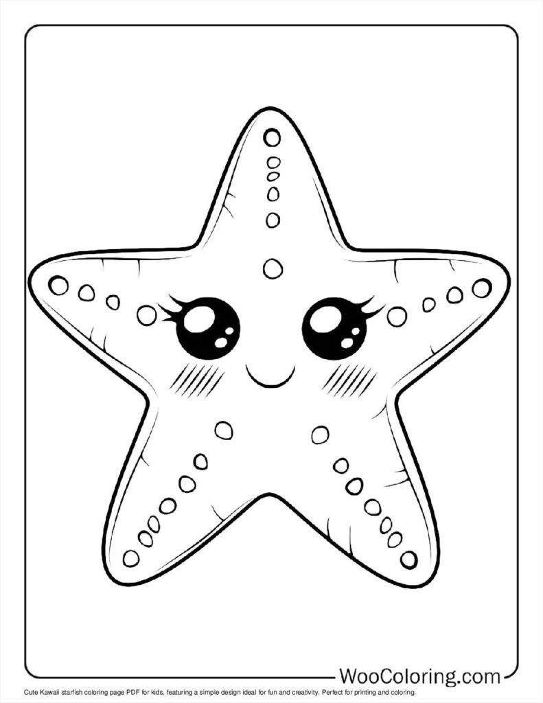 100  Starfish coloring pages  Free PDF To Print  - 81