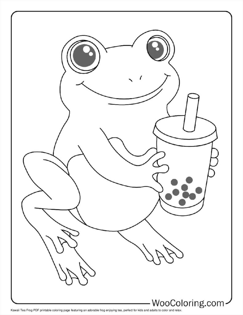 100  Frog coloring pages  Free PDF To Print  - 86