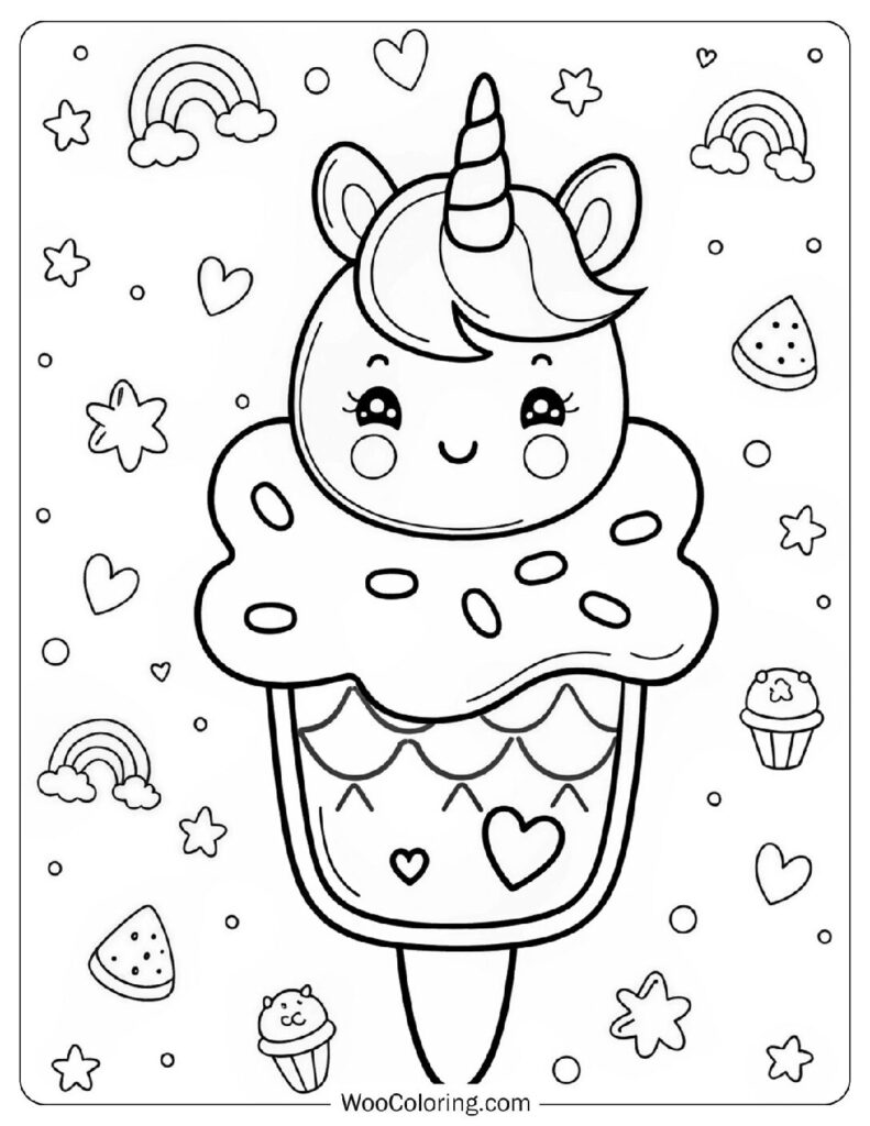 40 Ice Cream Coloring Pages  Free PDF To Print  - 72
