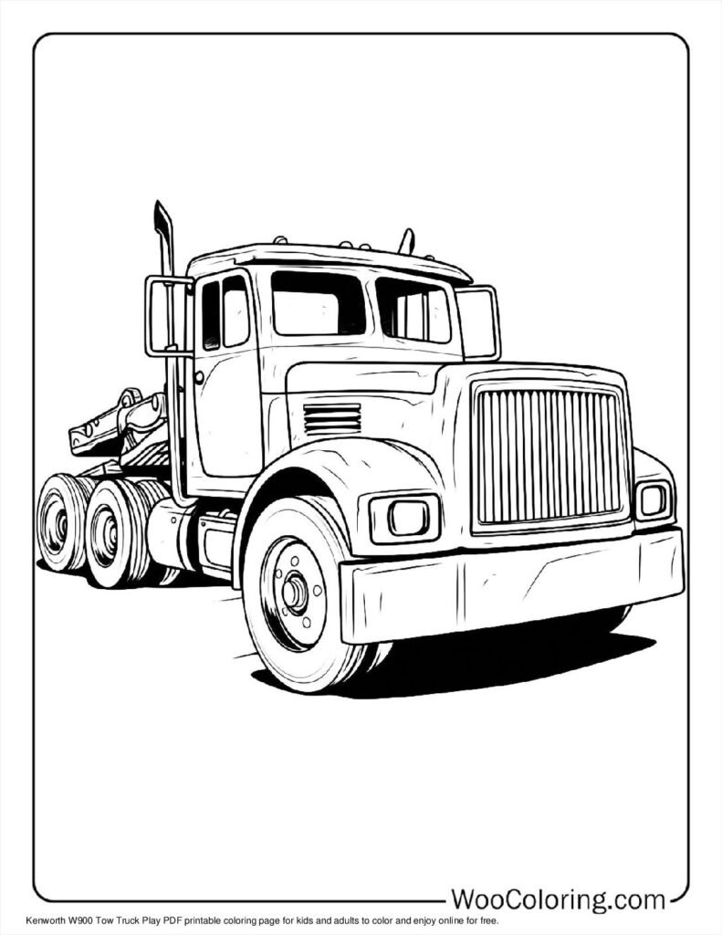 100  Tow Truck coloring pages  Free PDF To Print  - 17