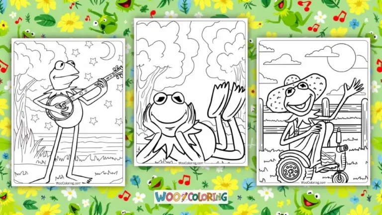 Kermit The Frog Coloring Pages Design Image