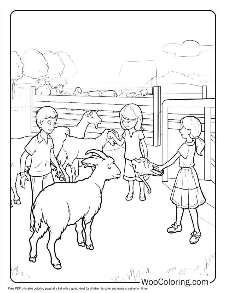 100  Goat coloring pages  Free PDF To Print  - 35