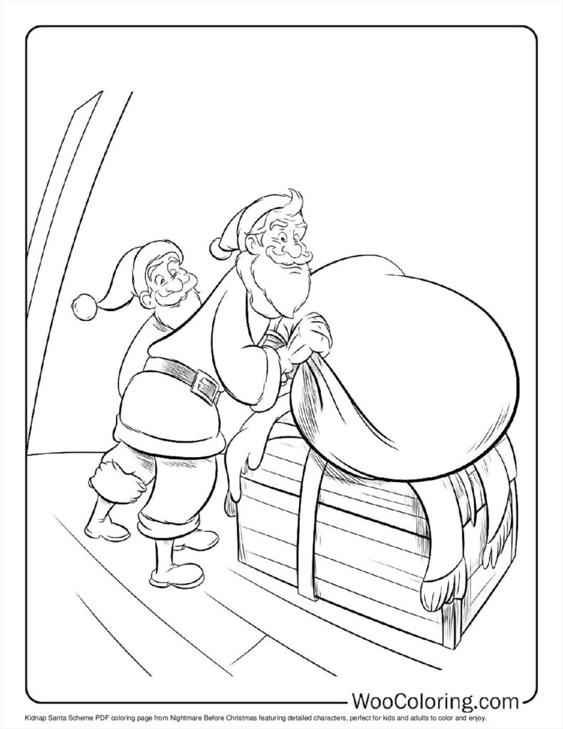 100  Nightmare Before Christmas coloring pages  Free PDF To Print  - 59