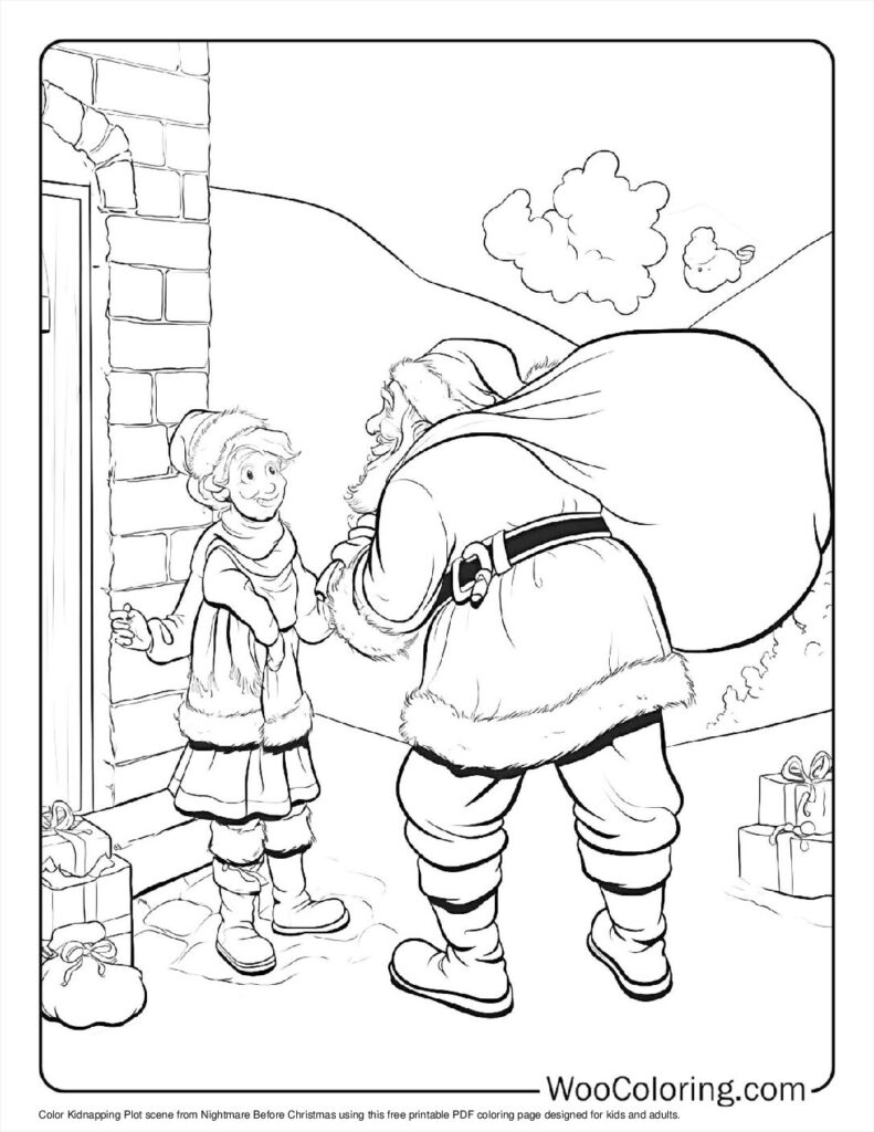 100  Nightmare Before Christmas coloring pages  Free PDF To Print  - 34