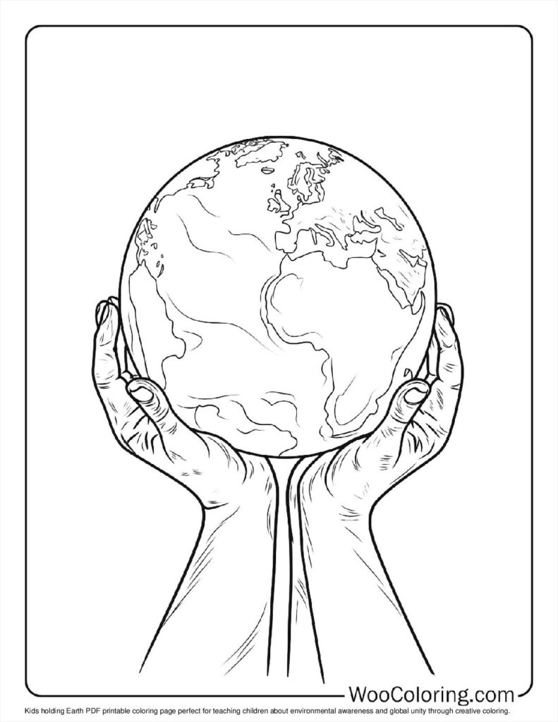 100  Earth coloring pages  Free PDF To Print  - 77