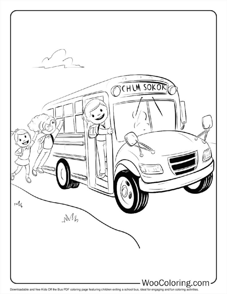 100  School Bus coloring pages  Free PDF To Print  - 35