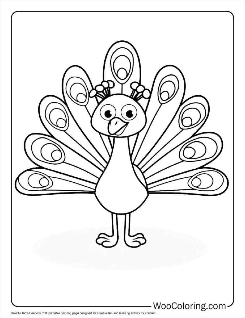100  Peacock coloring pages  Free PDF To Print  - 84