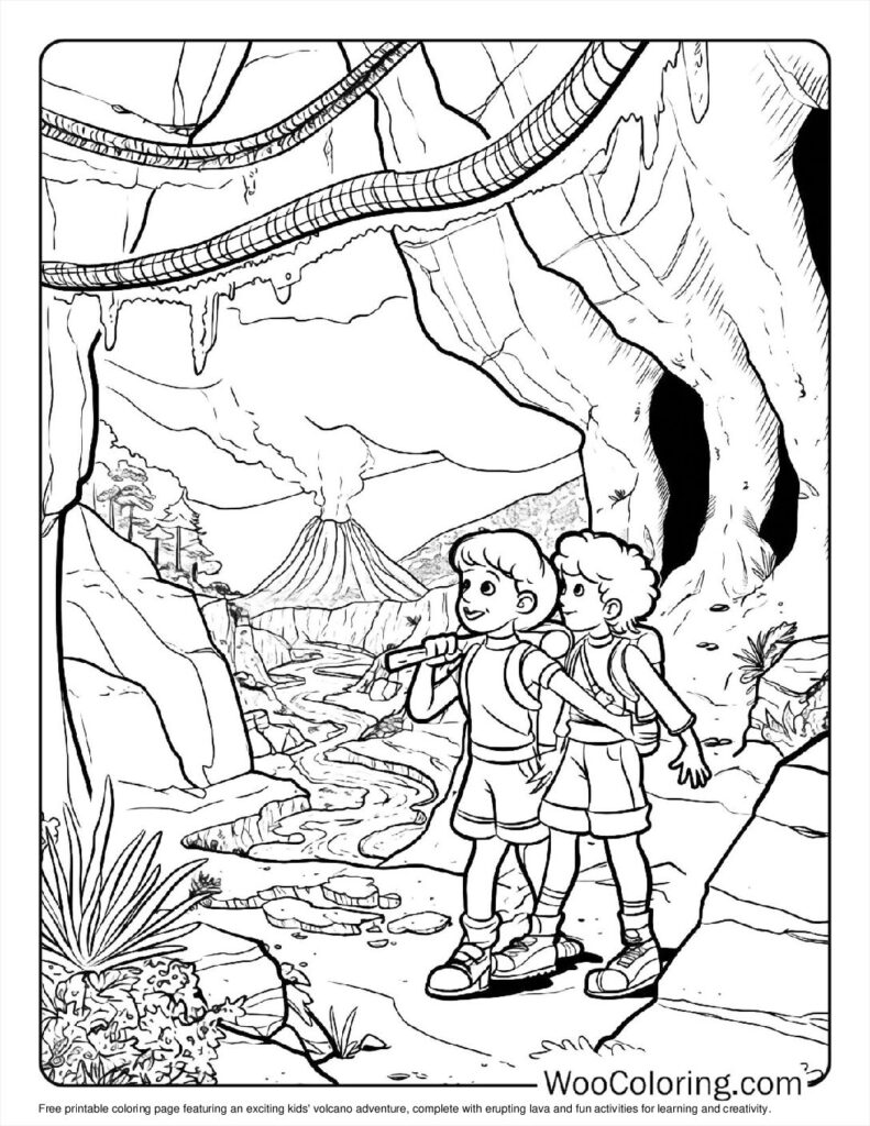 100  Volcano coloring pages  Free PDF To Print  - 72