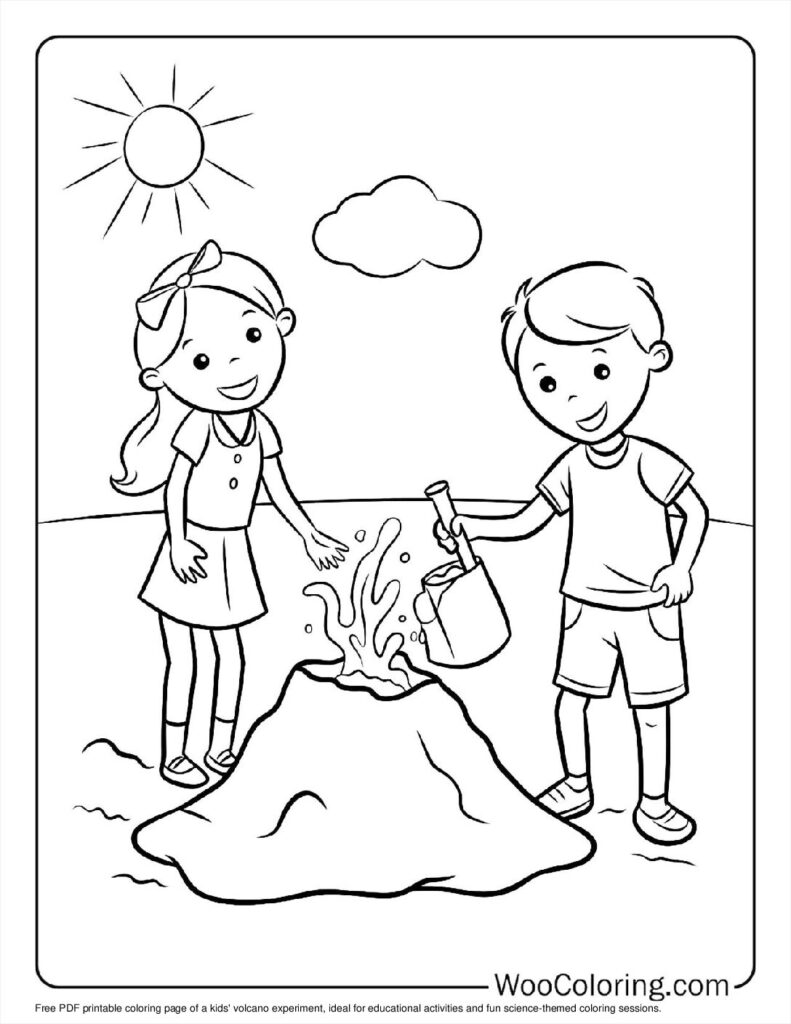 100  Volcano coloring pages  Free PDF To Print  - 76