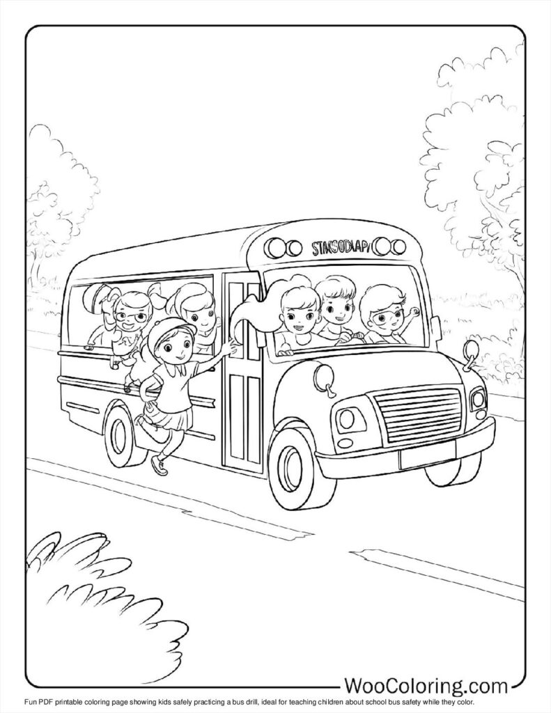 100  School Bus coloring pages  Free PDF To Print  - 17