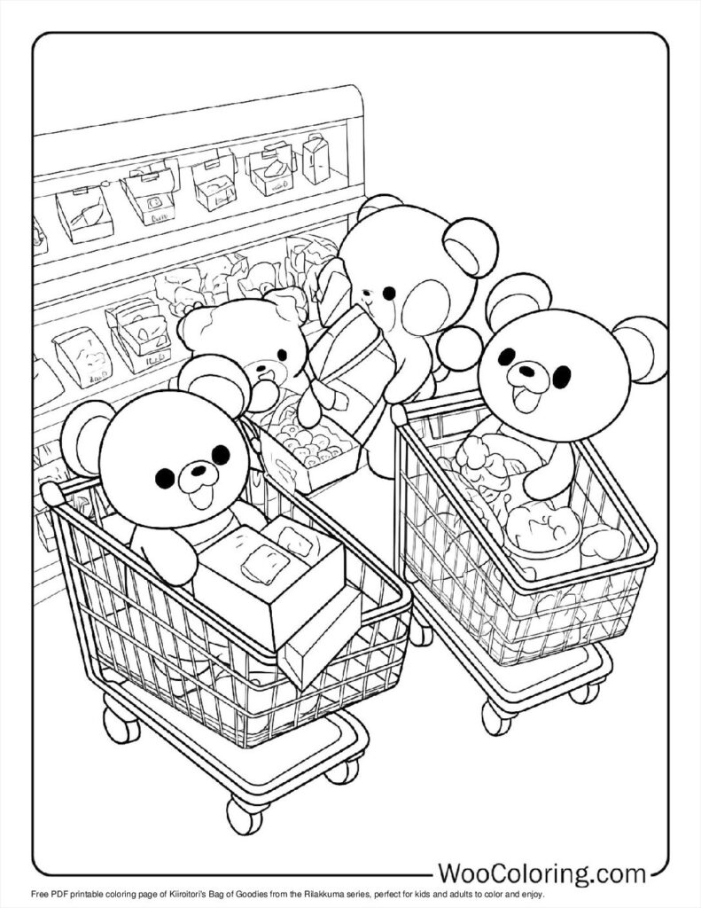 100  Rilakkuma coloring pages  Free PDF To Print  - 80