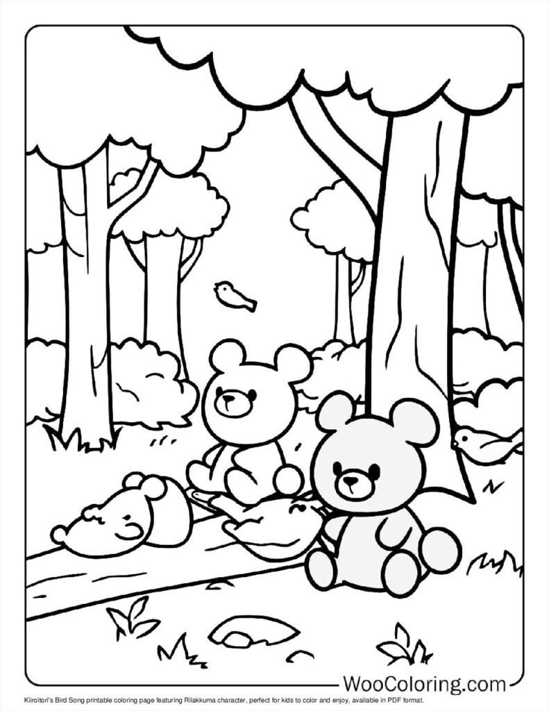 100  Rilakkuma coloring pages  Free PDF To Print  - 6