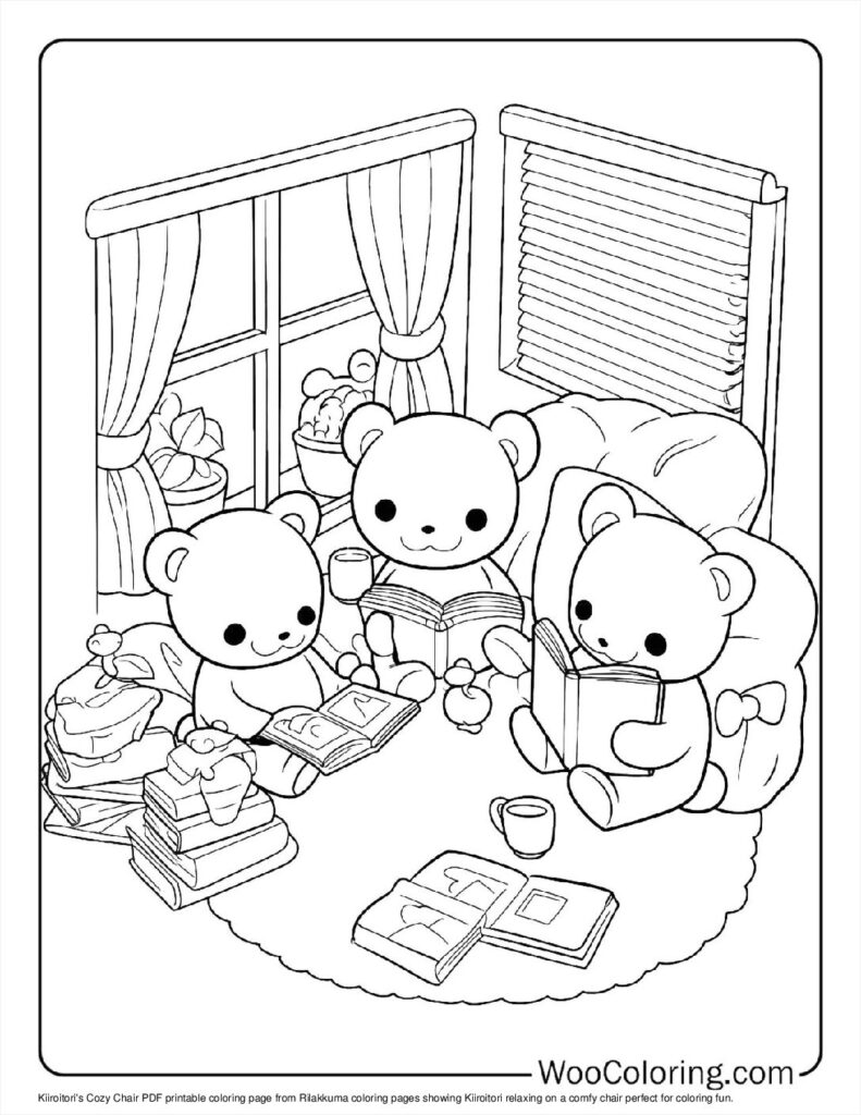 100  Rilakkuma coloring pages  Free PDF To Print  - 29