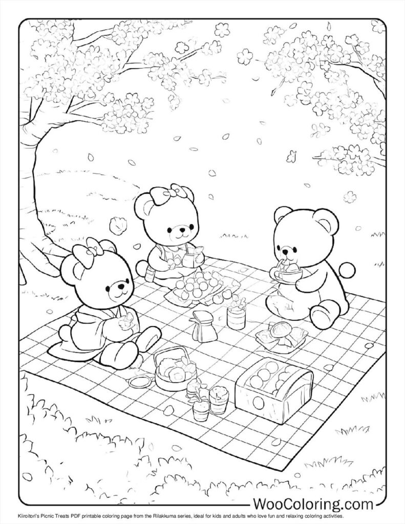 100  Rilakkuma coloring pages  Free PDF To Print  - 79