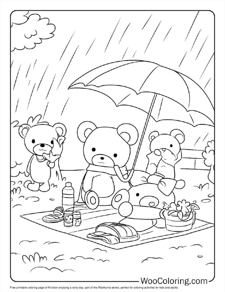 100  Rilakkuma coloring pages  Free PDF To Print  - 23