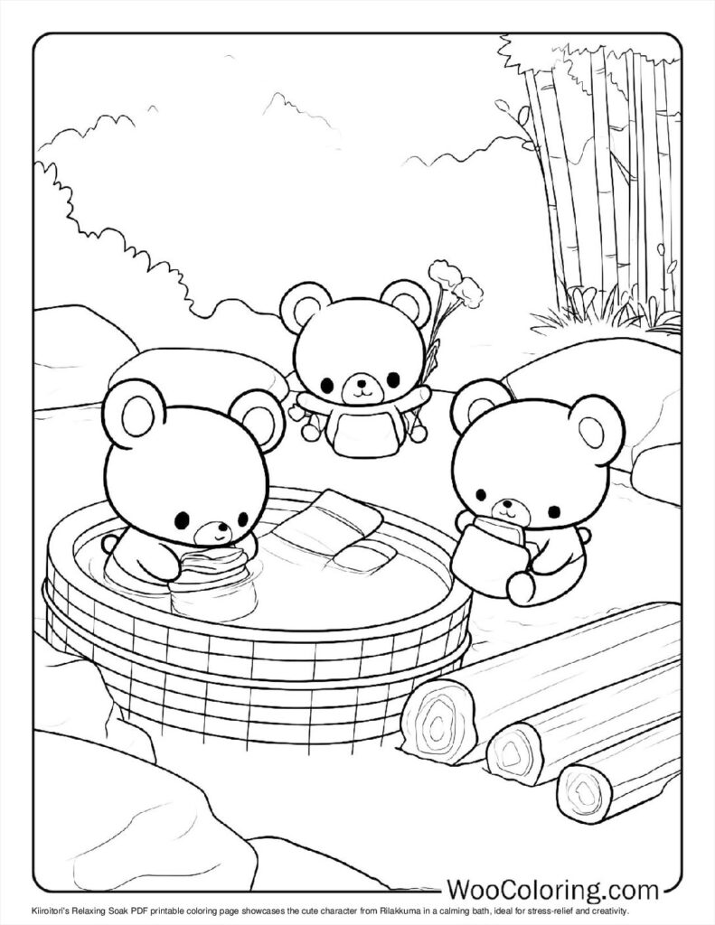 100  Rilakkuma coloring pages  Free PDF To Print  - 9